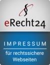 e-Recht24 Siegel für rechtssicheres Impressum